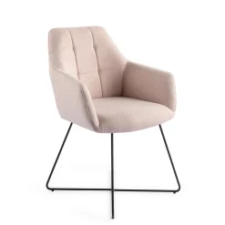 Jesper Home Beige Eetkamerstoelen|Eetkamerstoelen Met Armleuning|Eetkamerstoel Noto Cross Black