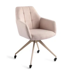 Jesper Home Beige Eetkamerstoelen|Eetkamerstoelen Met Armleuning|Eetkamerstoel Noto Glide Beige