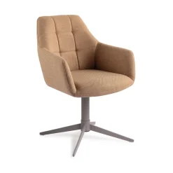 Jesper Home Beige Eetkamerstoelen|Draaibare Eetkamerstoelen|Eetkamerstoel Noto Quad Grey