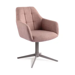 Jesper Home Beige Eetkamerstoelen|Draaibare Eetkamerstoelen|Eetkamerstoel Noto Quad Grey
