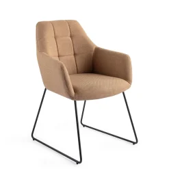 Jesper Home Beige Eetkamerstoelen|Eetkamerstoelen Met Armleuning|Eetkamerstoel Noto Slide Black