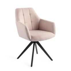 Jesper Home Draaibare Eetkamerstoelen|Eetkamerstoelen Met Armleuning|Eetkamerstoel Noto Turn Black, Draaibaar