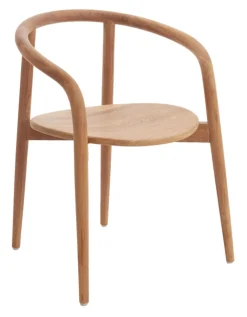 Light & Living Eetkamerstoelen Met Armleuning|Eetkamerstoel Palca Teakhout Naturel