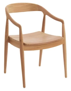 Light & Living Eetkamerstoelen Met Armleuning|Eetkamerstoel Palos Teakhout