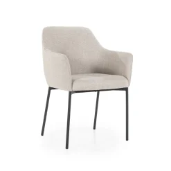 Eleonora Beige Eetkamerstoelen|Eetkamerstoelen Met Armleuning|Eetkamerstoel Paul