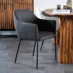 Eleonora Beige Eetkamerstoelen|Eetkamerstoelen Met Armleuning|Eetkamerstoel Paul