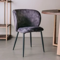 Tower Living Eetkamerstoelen Zonder Armleuning|Eetkamerstoel Perano Velvet