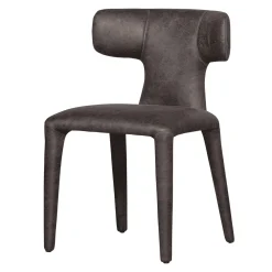 WOOOD Eetkamerstoelen Met Leer Of Kunstleer|Eetkamerstoel Permit Lederlook