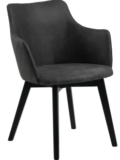 Sohome Eetkamerstoelen Met Armleuning|Eetkamerstoel Pim Grijs