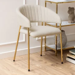 Bendt Beige Eetkamerstoelen|Eetkamerstoelen Met Armleuning|Eetkamerstoel Preben