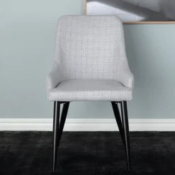 Nohr Eetkamerstoelen Met Armleuning|Eetkamerstoel Quennel Zwart onderstel