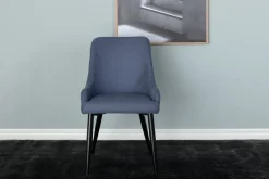 Nohr Eetkamerstoelen Met Armleuning|Eetkamerstoel Quennel Zwart onderstel