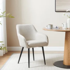 Artistiq Living Eetkamerstoelen Met Armleuning|Eetkamerstoel Randel Structuurstof