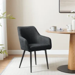 Artistiq Living Eetkamerstoelen Met Armleuning|Eetkamerstoel Randel Structuurstof