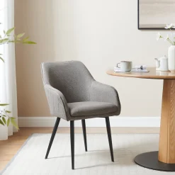 Artistiq Living Eetkamerstoelen Met Armleuning|Eetkamerstoel Randel Structuurstof