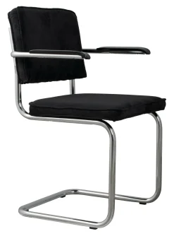 Zuiver Eetkamerstoelen Met Armleuning|Eetkamerstoel Ridge Met armleuning, Ribstof