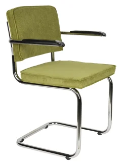 Zuiver Eetkamerstoelen Met Armleuning|Eetkamerstoel Ridge Met armleuning, Ribstof