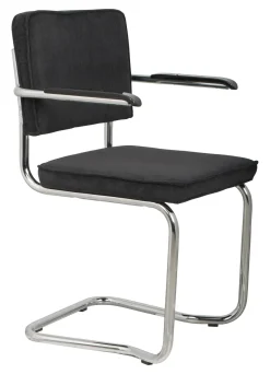 Zuiver Eetkamerstoelen Met Armleuning|Eetkamerstoel Ridge Met armleuning, Kink, Ribstof