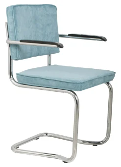 Zuiver Eetkamerstoelen Met Armleuning|Eetkamerstoel Ridge Met armleuning, Kink, Ribstof