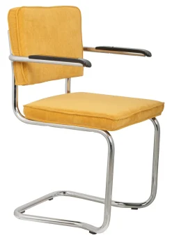 Zuiver Eetkamerstoelen Met Armleuning|Eetkamerstoel Ridge Met armleuning, Kink, Ribstof