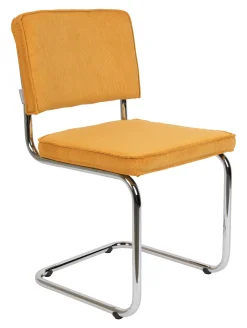 Zuiver Eetkamerstoelen Zonder Armleuning|Eetkamerstoel Ridge Ribstof