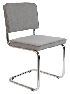 Zuiver Eetkamerstoelen Zonder Armleuning|Eetkamerstoel Ridge Ribstof