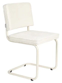 Zuiver Beige Eetkamerstoelen|Eetkamerstoelen Bouclé / Teddy|Eetkamerstoel Ridge Soft, Bouclé