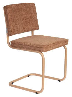 Zuiver Beige Eetkamerstoelen|Eetkamerstoelen Bouclé / Teddy|Eetkamerstoel Ridge Soft, Bouclé