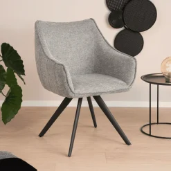 Tower Living Draaibare Eetkamerstoelen|Eetkamerstoelen Met Armleuning|Eetkamerstoel Riviera