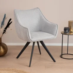Tower Living Draaibare Eetkamerstoelen|Eetkamerstoelen Met Armleuning|Eetkamerstoel Riviera