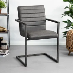 Tower Living Eetkamerstoelen Met Leer Of Kunstleer|Eetkamerstoelen Met Armleuning|Eetkamerstoel Rocca