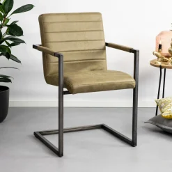 Tower Living Eetkamerstoelen Met Leer Of Kunstleer|Eetkamerstoelen Met Armleuning|Eetkamerstoel Rocca