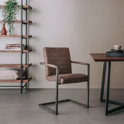 Tower Living Eetkamerstoelen Met Leer Of Kunstleer|Eetkamerstoelen Met Armleuning|Eetkamerstoel Rocca