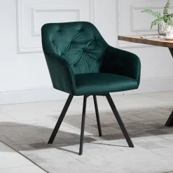 Artistiq Living Eetkamerstoelen Velvet / Fluweel|Eetkamerstoelen Met Armleuning|Eetkamerstoel Romeo Velvet, Draaibaar