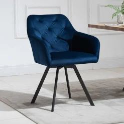 Artistiq Living Eetkamerstoelen Velvet / Fluweel|Eetkamerstoelen Met Armleuning|Eetkamerstoel Romeo Velvet, Draaibaar