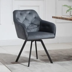 Artistiq Living Eetkamerstoelen Velvet / Fluweel|Eetkamerstoelen Met Armleuning|Eetkamerstoel Romeo Velvet, Draaibaar