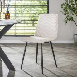LifestyleFurn Eetkamerstoelen Zonder Armleuning|Eetkamerstoel Salim Rib