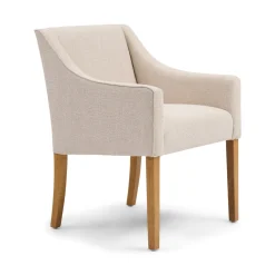 Rivièra Maison Chenille Eetkamerstoelen|Beige Eetkamerstoelen|Eetkamerstoel Savile Row Chenille Jacquard, kleur Glossy Flax