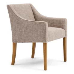 Rivièra Maison Chenille Eetkamerstoelen|Eetkamerstoelen Met Armleuning|Eetkamerstoel Savile Row Chenille Jacquard, kleur Bright Taupe