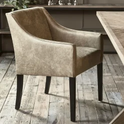 Rivièra Maison Eetkamerstoelen Met Leer Of Kunstleer|Eetkamerstoelen Met Armleuning|Eetkamerstoel Savile Row Pellini