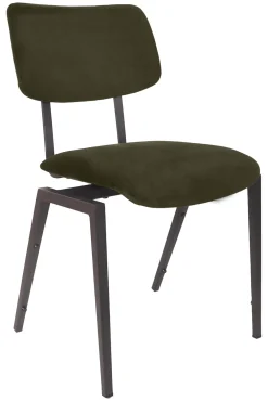 LABEL51 Eetkamerstoelen Velvet / Fluweel|Eetkamerstoelen Zonder Armleuning|Eetkamerstoel Schoolstoel Velvet