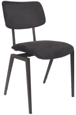 LABEL51 Eetkamerstoelen Velvet / Fluweel|Eetkamerstoelen Zonder Armleuning|Eetkamerstoel Schoolstoel Velvet