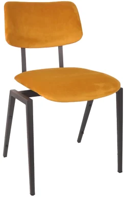 LABEL51 Eetkamerstoelen Velvet / Fluweel|Eetkamerstoelen Zonder Armleuning|Eetkamerstoel Schoolstoel Velvet