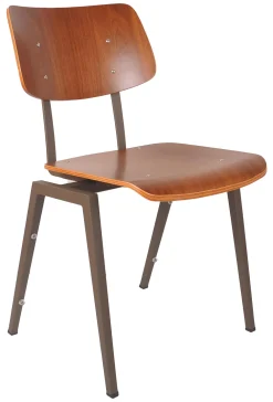 LABEL51 Eetkamerstoelen Zonder Armleuning|Eetkamerstoel Schoolstoel Hout