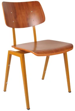 LABEL51 Eetkamerstoelen Zonder Armleuning|Eetkamerstoel Schoolstoel Hout