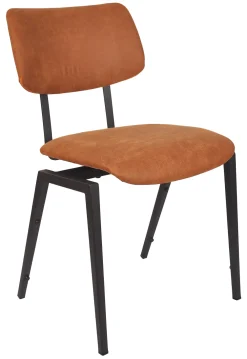 LABEL51 Eetkamerstoelen Zonder Armleuning|Eetkamerstoel Schoolstoel Micro Suede