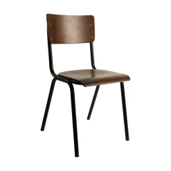 Dutchbone Eetkamerstoelen Zonder Armleuning|Eetkamerstoel Scuola Hout