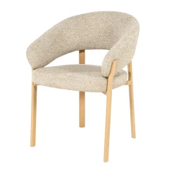 By-Boo Eetkamerstoelen Met Armleuning|Eetkamerstoel Sedia Geweven stof, Met armleuning