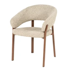 By-Boo Eetkamerstoelen Met Armleuning|Eetkamerstoel Sedia Geweven stof, Met armleuning