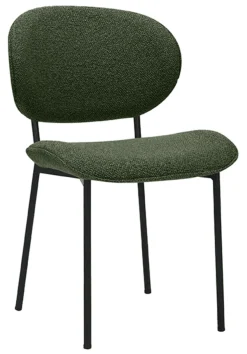 LABEL51 Eetkamerstoelen Bouclé / Teddy|Eetkamerstoelen Zonder Armleuning|Eetkamerstoel Senn Bouclé